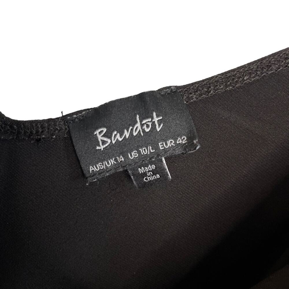 Bardot Revolve Ruffle Black Bodysuit - Picture 4 of 7